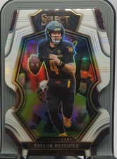 Taylor Heinicke 2022 Panini Select - Premier Level  #199 White Prizm Die-Cut /49