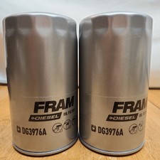 2- DIY Fram Diesel DG3976A Replacement Easy Spin-on Oil Filter, USA Made
