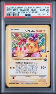 Psa 10 Birthday Pikachu | eBay