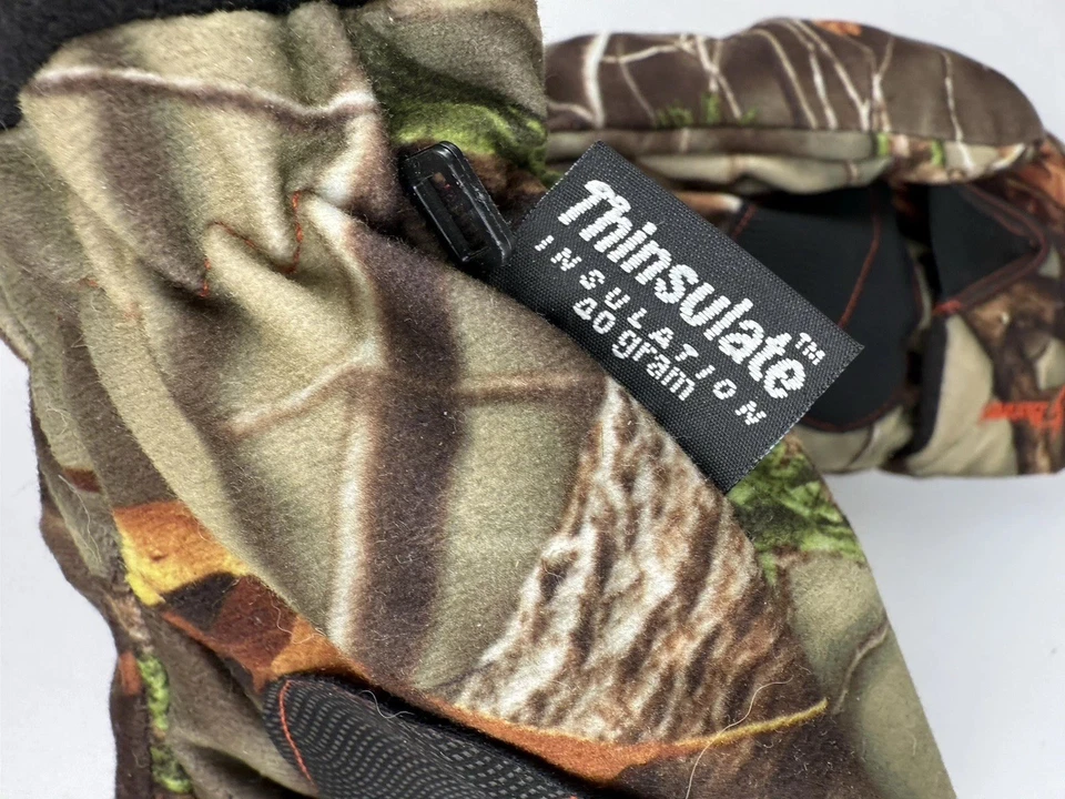 Huntworth Men's XL Fingerless Insulated Hunting Gloves & Pop Top Mittens - Image 4 of 4