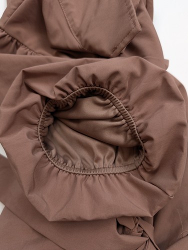 Abito camicia donna Lucky Brand malva manica a bolla con bottoni e cintura taglia small - Foto 4 di 9