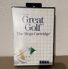 SEGA Great Golf The Mega Cartridge for Sega Master System w/ Case/Box & Manual