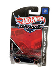Hot Wheels Garage Corvette Stingray Concept #7/22 Blue Real Riders