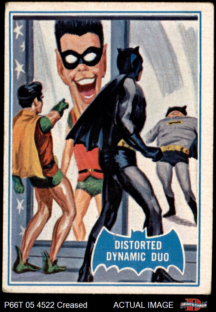 1966 Topps Batman Puzzle Back #20 Distorted Dynamic Duo 2 - GOOD
