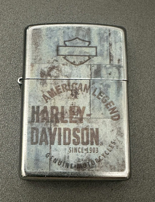 Zippo HARLEY DAVIDSON Distressed Look AMERICAN LEGEND Lighter MOTORCYCLE  D 19