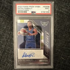 Satou Sabally PSA 9 2020 Panini Prizm WNBA Signatures Rookie RC Auto Liberty