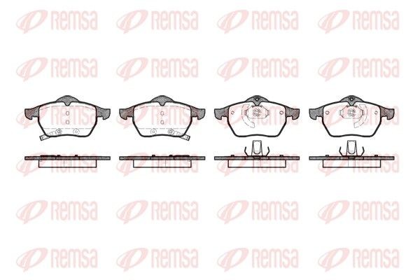 Remsa 0390.32 Bremsbelagsatz, Scheibenbremse FüR Opel Saab-image