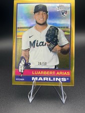 2025 Topps Heritage High Number - Luarbert Arias #672  Gold Foil  (RC) 38/50