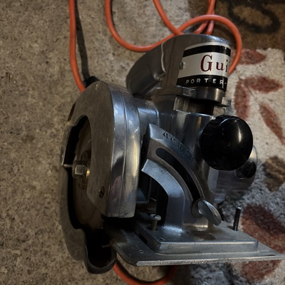 #ad #ad Porter Cable Guild Model A 6 Circular Saw Vintage with Wood Case $75.00
