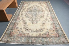 Turkish Vintage Rug, 6,1x9,5 ft Large Rug, Bl...