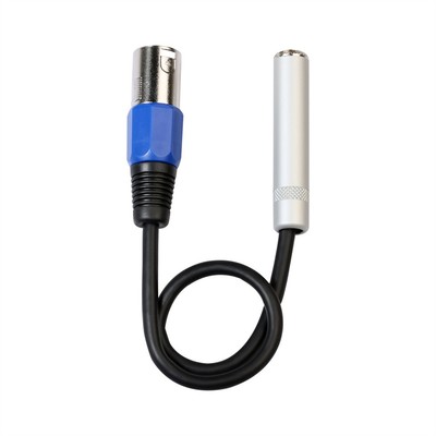 Profi 6 35 Stereo Buchse auf XLR 3Pin Stecker Mikrofonkabel 30cm