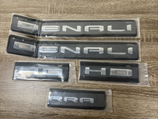 Gmc Sierra Denali Emblems 5pc Set 3d Letter Badge Black Door Nameplate Hd Rra