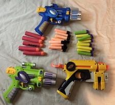 Nerf Off Brand Dart Blaster Lot Tested Working w/ Foam Darts Toy Guns