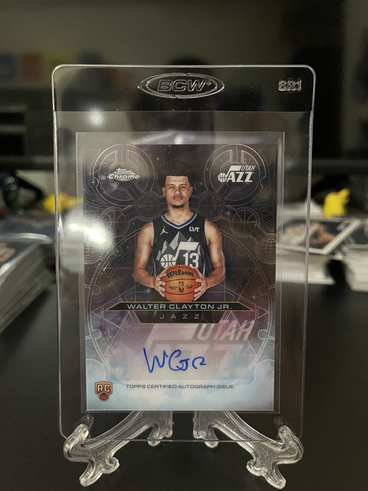 2025-26 Topps Chrome Chromographs Walter Clayton Jr. RC Auto Jazz Rookie