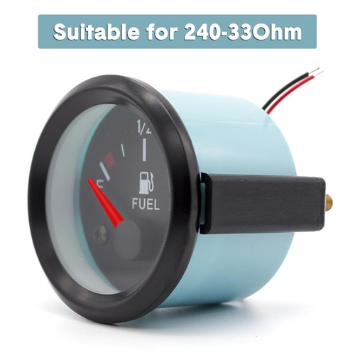 2" Universal Fuel Gauge Kit, E-1/2-F Pointer Fuel Level Gauge Meter Red Pointer - Picture 2 of 2