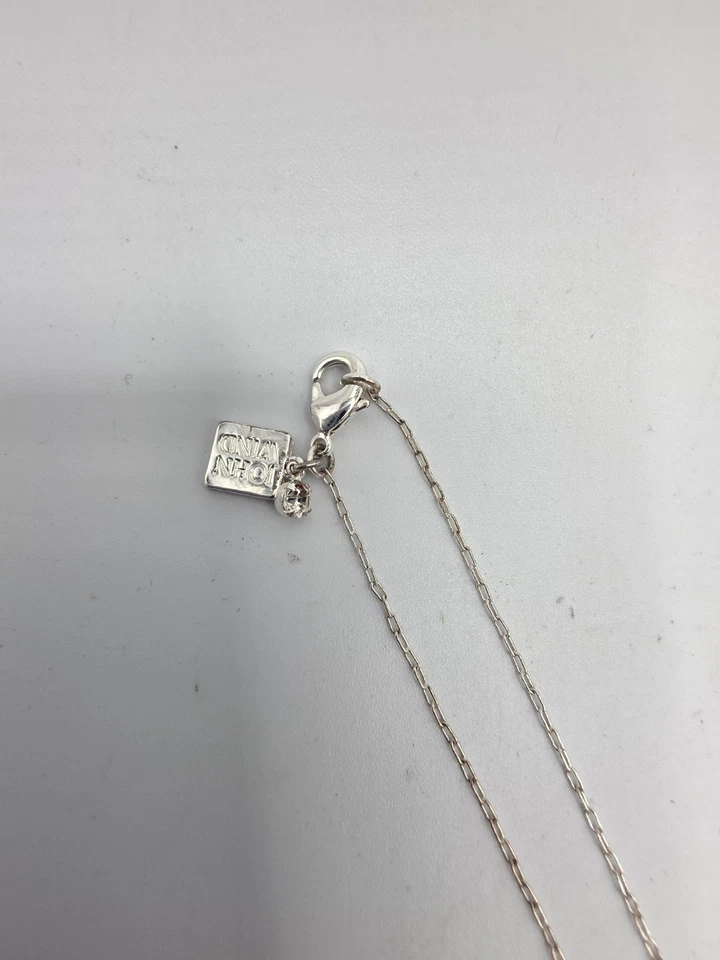 Collar John Wind 18" Sorority Gal Monograma Letra J Imitación Algodón Perla Foto 2 de 3