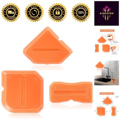Professional 3-Piece Caulking Tool Kit - Durable & Versatile Sealant Applicator
