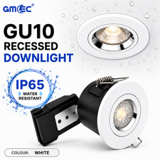 10x  GU10 Fire Rated Downlight IP65 Recessed Spotlight white 5yrs Warranty GMEC