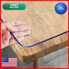 Royhom Clear Table Protector 36 X 84 - Plastic Table Cover Clear Table