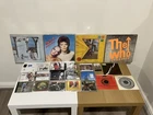 DAVID BOWIE PINUPS, GENESIS TRESPASS, WHO, 10CC - 12" & 7" INCH LPS/SINGLES LOT