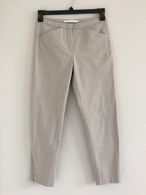 RAFFAELLO ROSSI MAXIMA 7/8 ANKLE ZIP LIGHT BEIGE PANTS SIZE 34