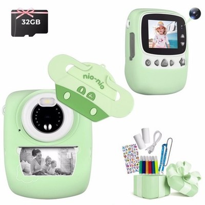 Children's camera, digital camera, instant camera print, 3 rolls of printing pap