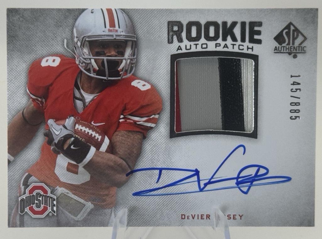 DeVier Posey Autographed Signed Ohio State Buckeyes 4-COLOR Patch 2012 SP Authentic Auto 