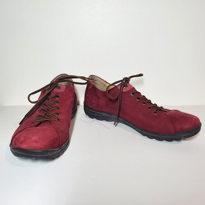 Hartjes XS Casual Nubuck Suede Leather Red Lace Up Shoes Women's US 9 UK 6.5