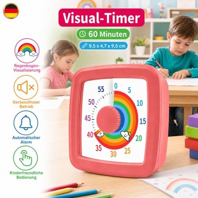 60 Minuten visueller Timer Uhr Timer für Kinder perfektes Zeitmanagement-Tool -