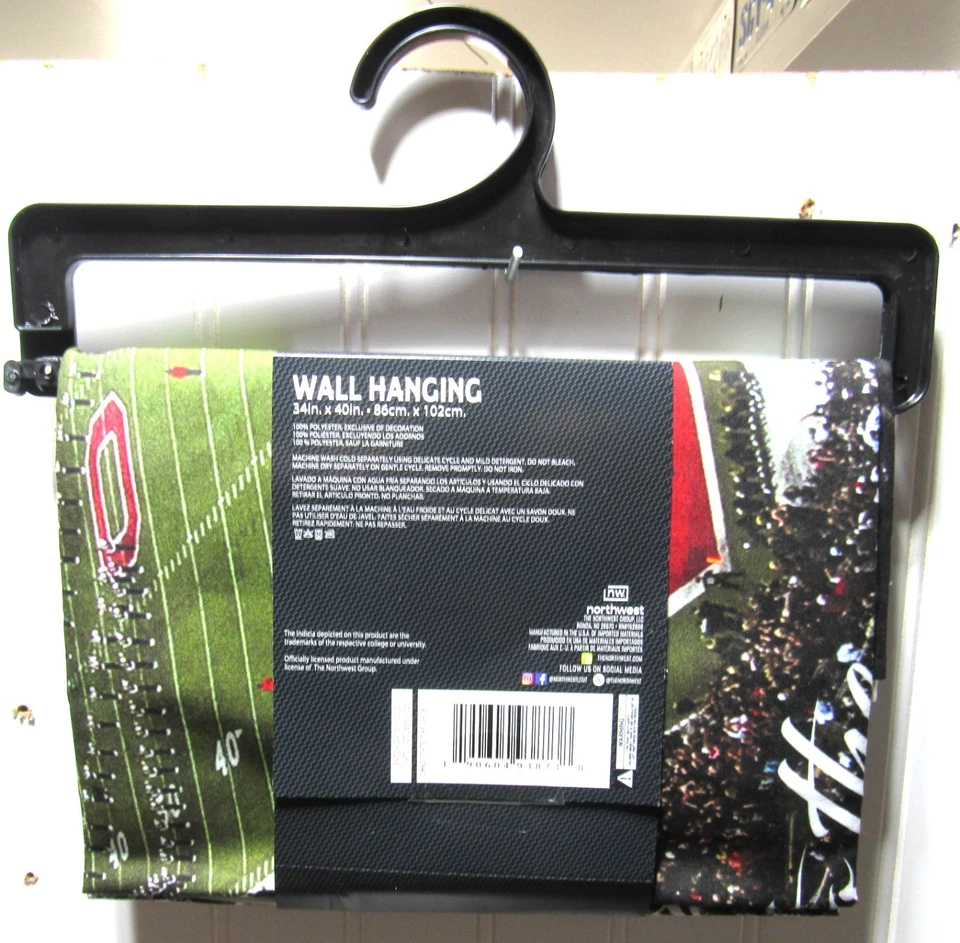 NOVO Ohio State BEM-VINDO AO SAPATO Pendurado na Parede 34" X 40" - Imagem 3 de 4