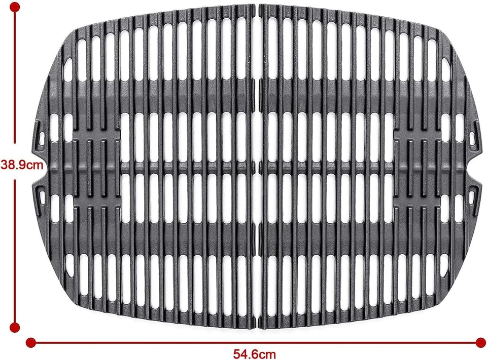 Weber Grillrost Gusseisen Ersatzteile 7645 54,6 x 38,8cm für Q200/Q220/Q2000/Q24 - Bild 2 von 4