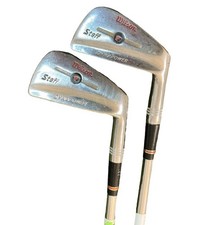 2 Wilson Staff Dynapower Fluid Feel 1971 model 5-6 iron R flex grip RH