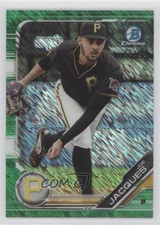 2019 Bowman Chrome Prospects Green Shimmer Refractor 65/99 Joe Jacques 2a9