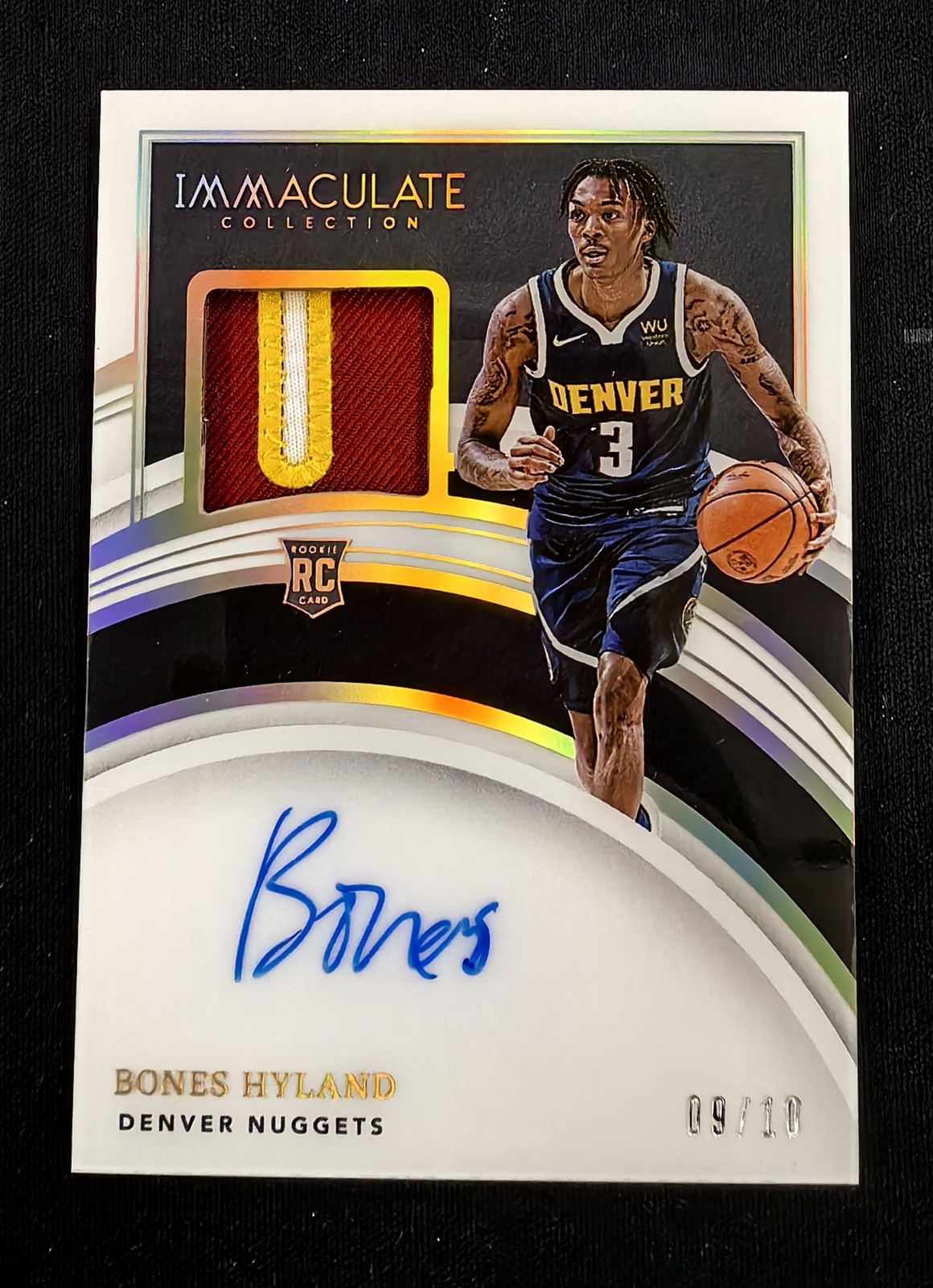 2021-22 Panini Immaculate Bones Hyland #127 RC Rookie GOLD Patch Auto RPA /10