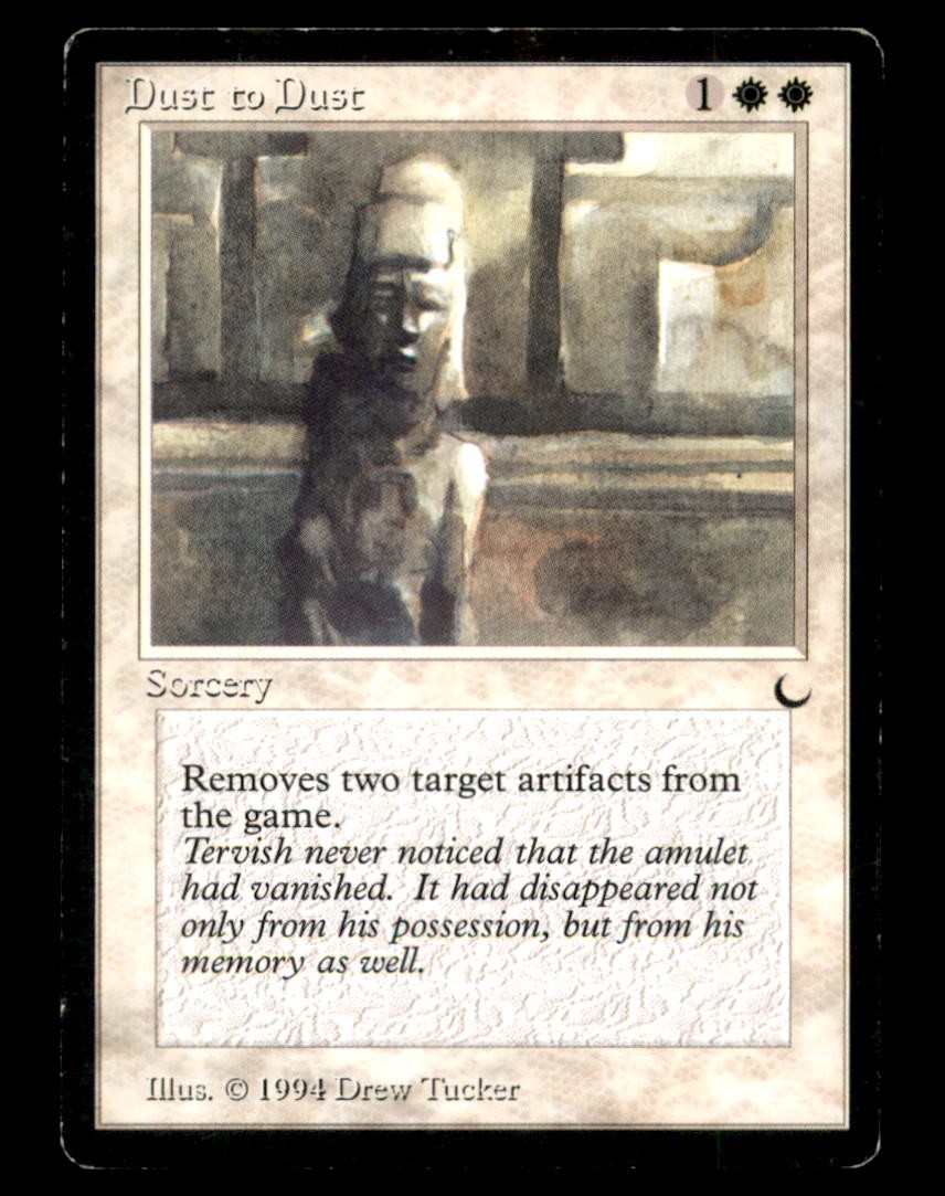 Dust to Dust LP Light Play The Dark MTG [6154]