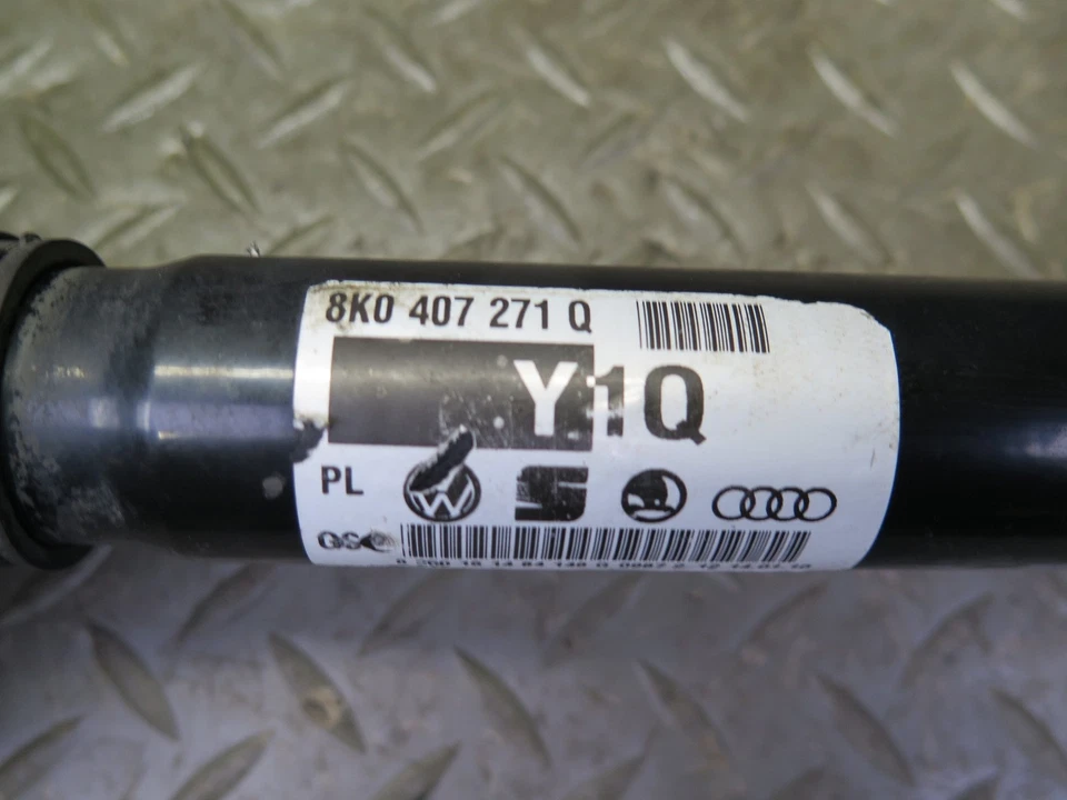 08-17 AUDI 8T A5 S5 AWD EJE DELANTERO IZQUIERDO MEDIO EJE 8K0407271Q OEM Foto 3 de 4