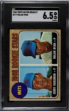 1968 Topps Milton Bradley  #177 Nolan Ryan Rookie SGC 6.5 Just Graded Sharp Card