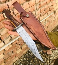 Ruby's Demon Killing Knife Replica Real Stag Antler Handle & Leather Sheath