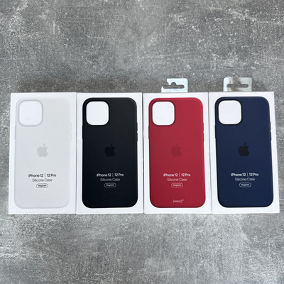 OFFIZIELLE ORIGINAL APPLE IPHONE 12 / 12 PRO SILIKON MAGSAFE HÜLLE ORIGINAL GEÖFFNET 