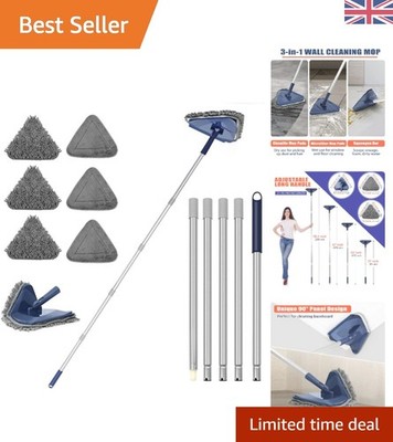 Müheloser 200CM ausziehbarer Wandreinigungsmop mit 6 Pads - Multi-Surface Magic