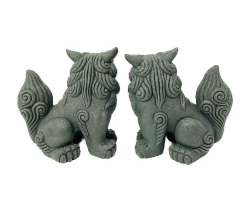 SHISA Shishi Lion Dog Figurine Ceramic Pottery Ornament Lucky Charm Japan - Picture 5 of 6