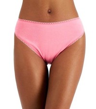 Charter Club Everyday Cotton High-Cut Brief Underwear Flower Ginger XL