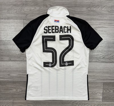 ウェア FK Partizan Soccer Jersey NWT XL FK Partizan #52 SEEBACH 2021 2022 FOOTBALL SHIRT SOCCER JERSEY