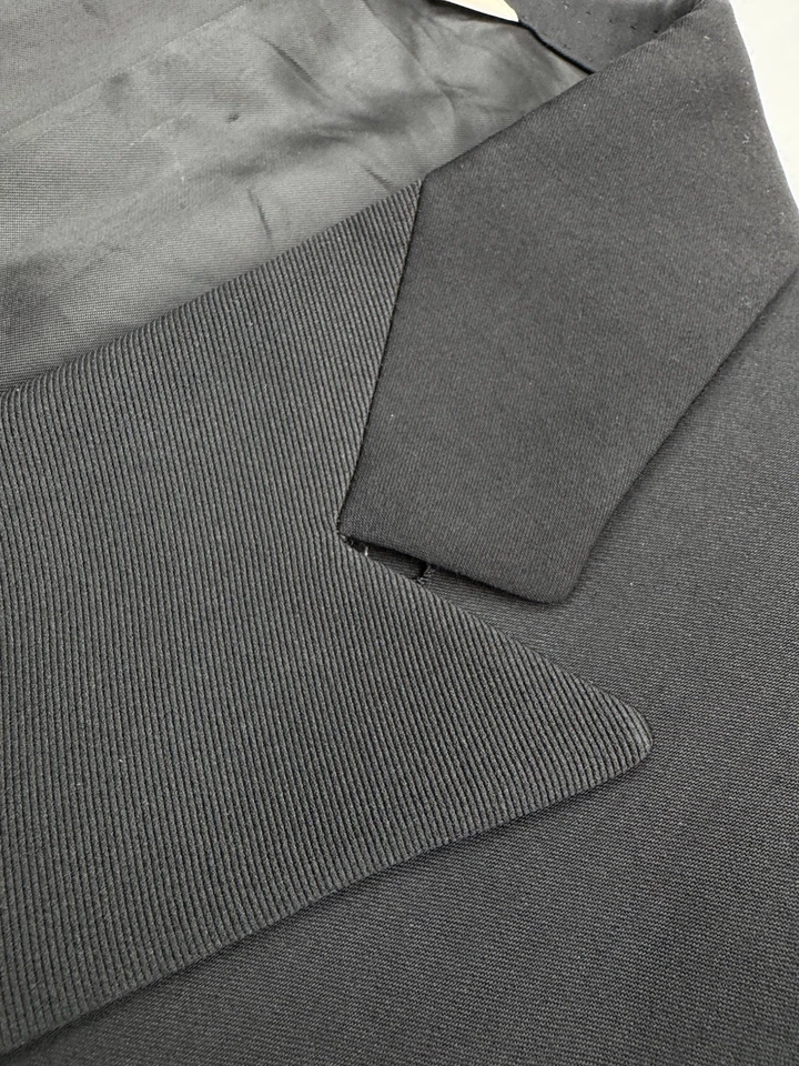 Chaqueta Esmoquin Samuelsohn Para Hombres Años 150 Negra 1 Btn Talla 46 L ¡COMO NUEVA! Saks 5th Avenue Foto 4 de 4