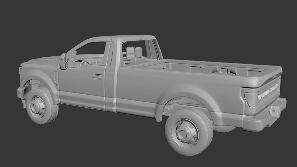 1/25 Scale 3D Printed 2022 Ford F-350 Single Cab Kit - Image 2 of 3