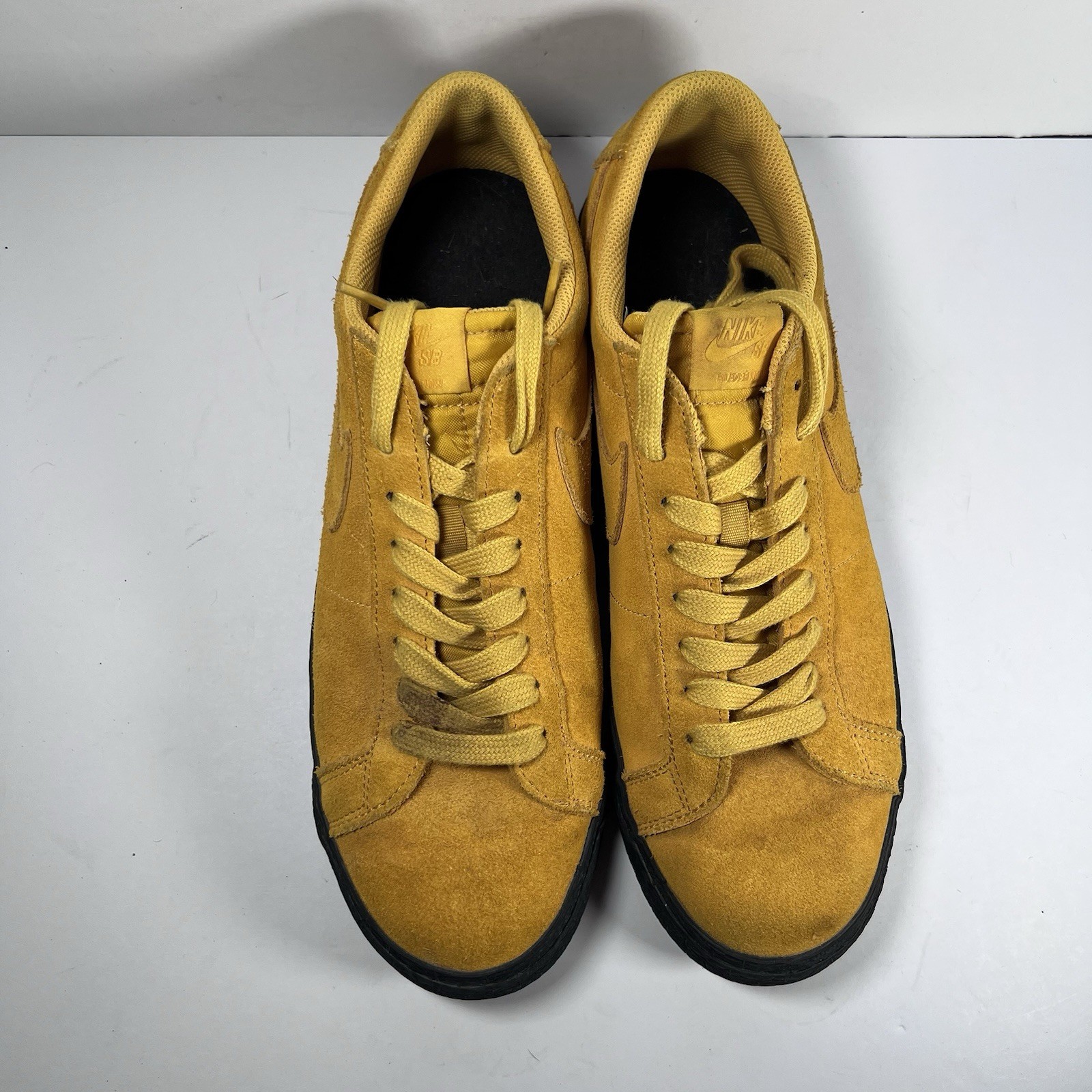 Nike SB Zoom Blazer Low Yellow Ochre Suede Skateboard Shoes Men's Size 11 thumbnail 6