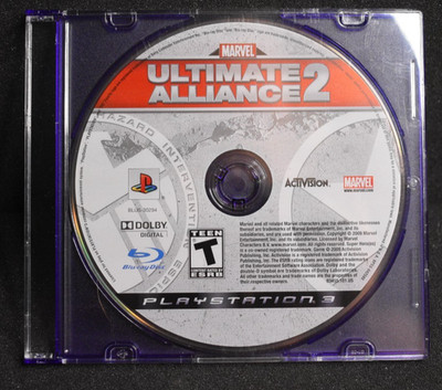 Marvel: Ultimate Alliance 2 (PlayStation 3, 2009) **DISC ONLY**