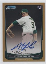 2012 Bowman Chrome Gold Refractor Rookie Auto 36/50 Jarrod Parker #213 Auto 2u8