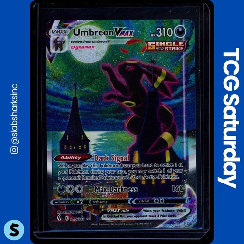 2021 POKEMON SWSH EVOLVING SKIES #215/203 UMBREON VMAX SECRET ALTERNATE ART