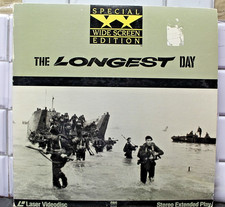 The Longest Day LaserDisc 1962 War Stereo Widescreen Edition Extended Play LD